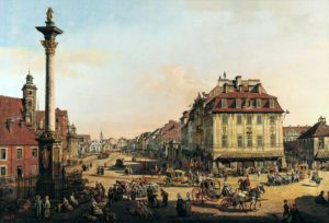 The Castle Square on Canaletto painting